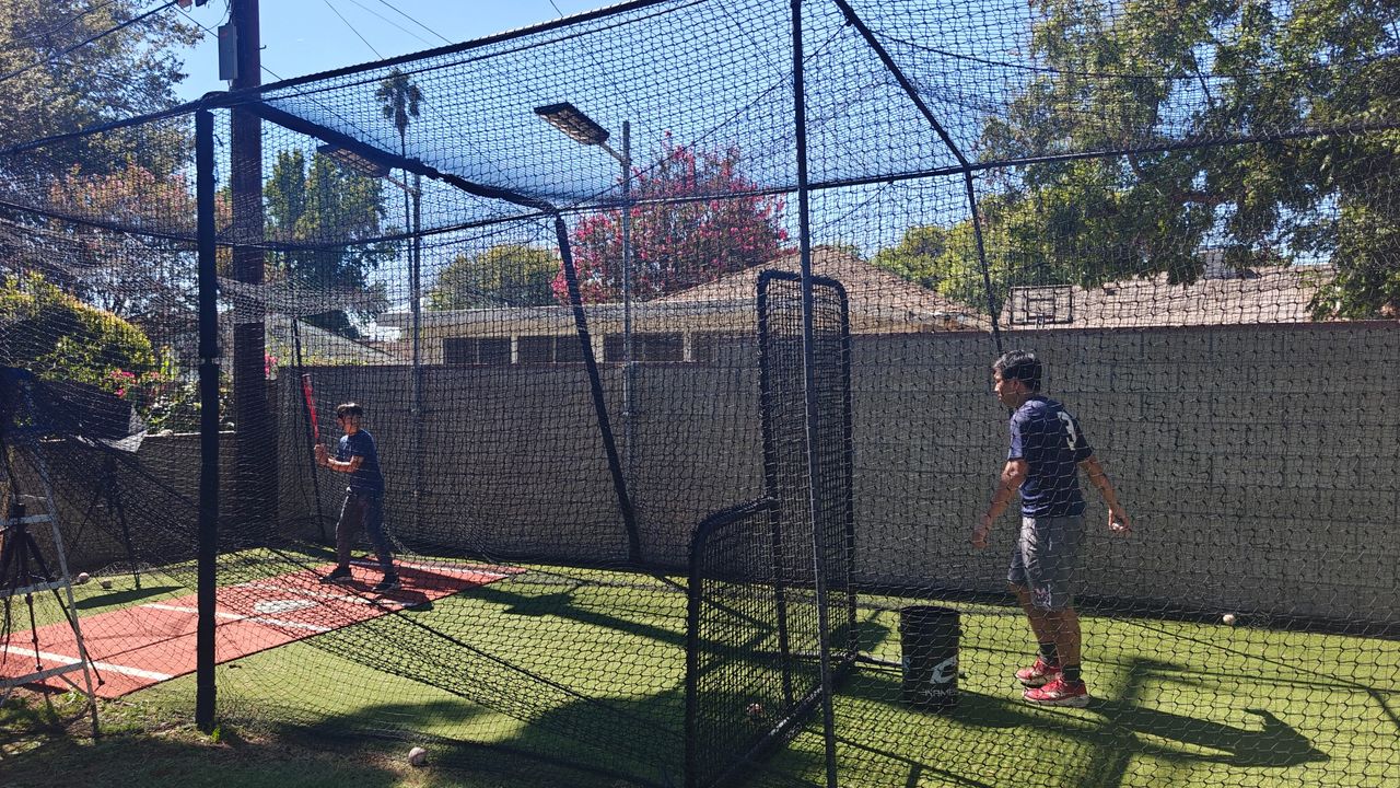 Getting ready for the next pitch